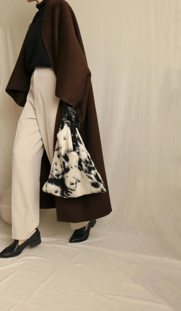 Privé poncho (with crop sleeves)