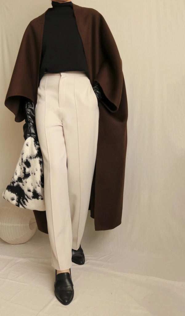 Privé poncho (with crop sleeves)