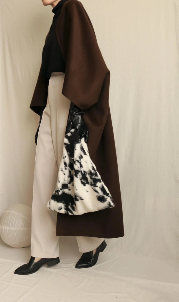 Privé poncho (with crop sleeves)