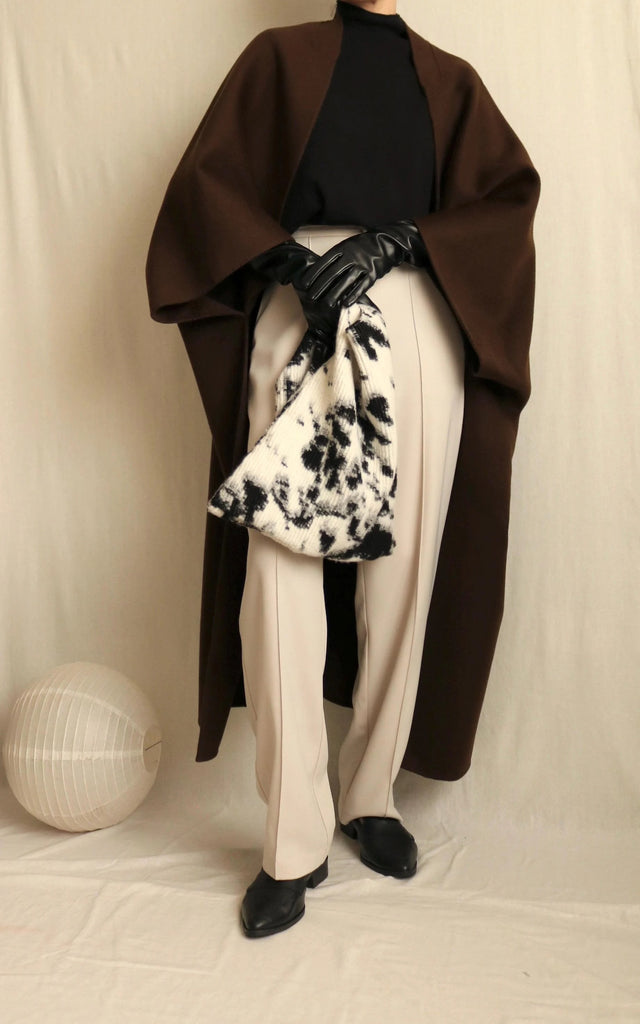 Privé poncho (with crop sleeves)