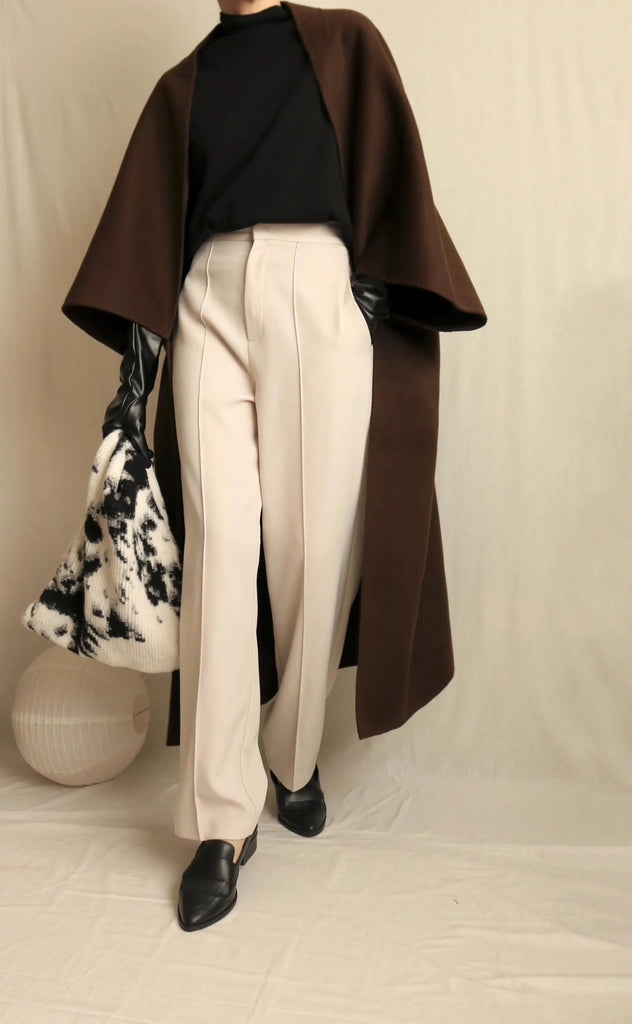 Privé poncho (with crop sleeves)