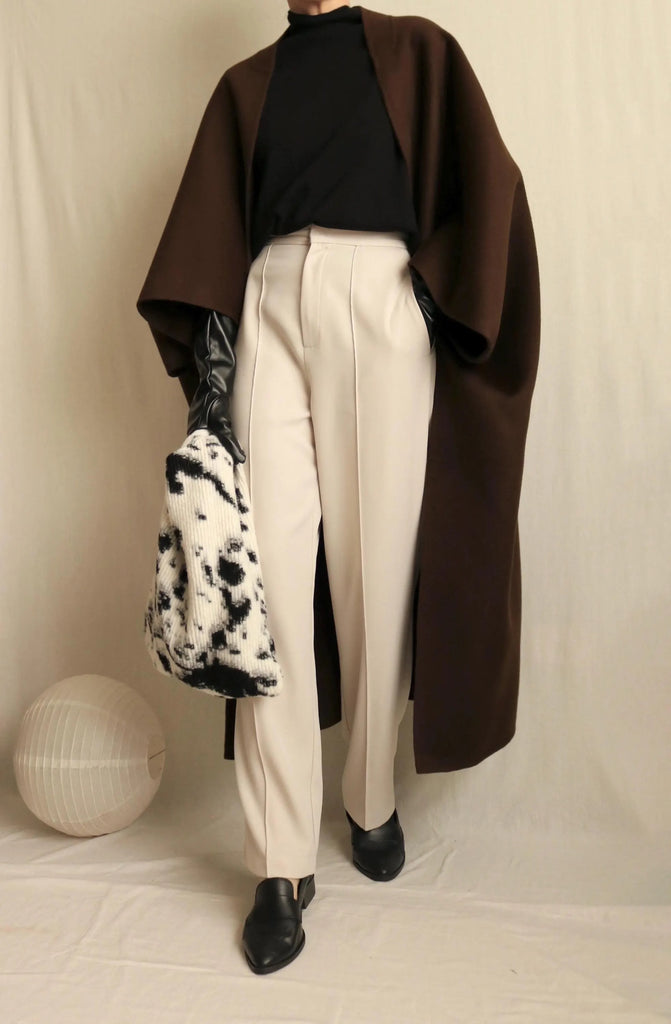 Privé poncho (with crop sleeves)