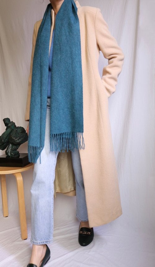 Lambswool scarf- teal