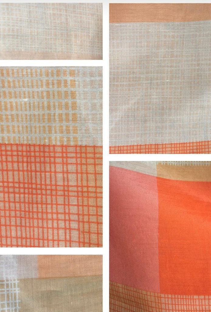 carreaux scarf -deadstock fabric