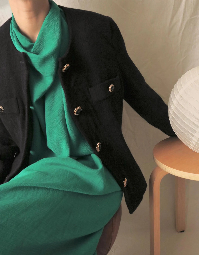 Vintage tweed jacket /restyled