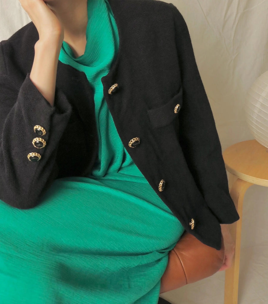 Vintage tweed jacket /restyled