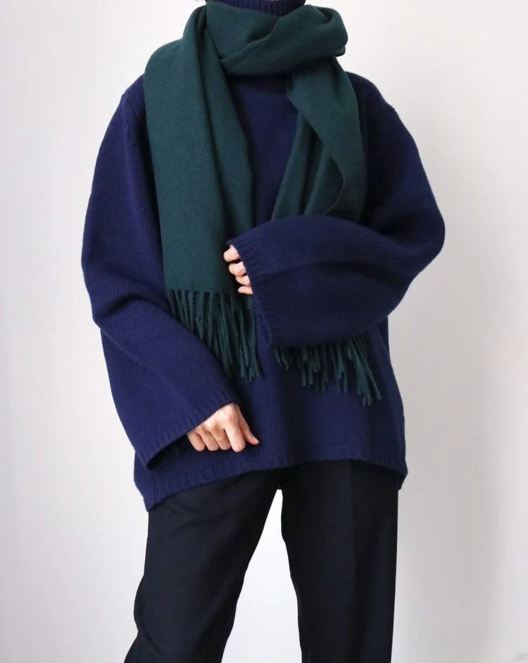 Lambswool scarf - Forest