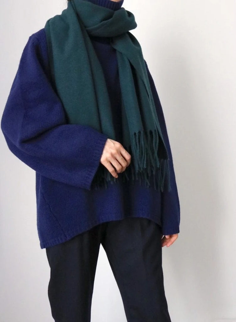 Lambswool scarf - Forest