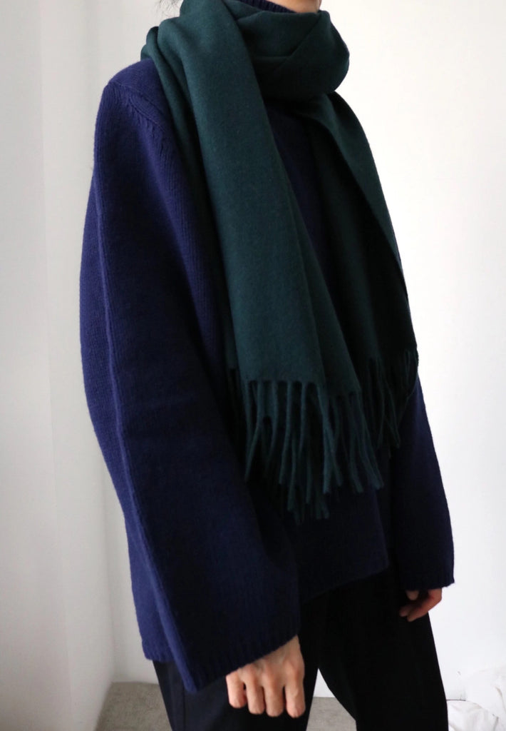 Lambswool scarf - Forest