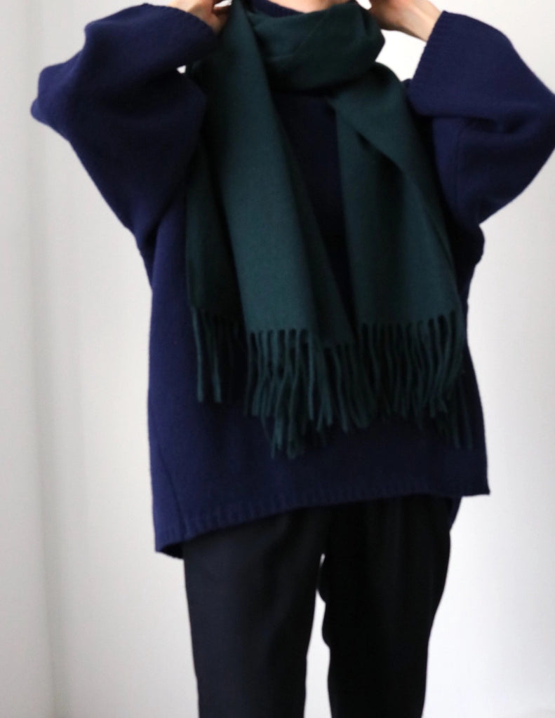 Lambswool scarf - Forest