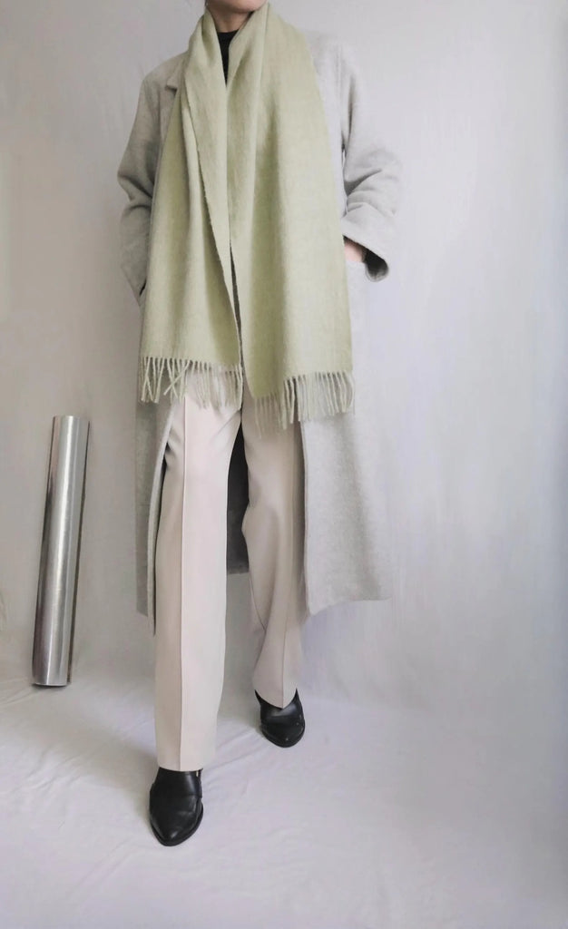 Lambswool scarf- cantaloupe