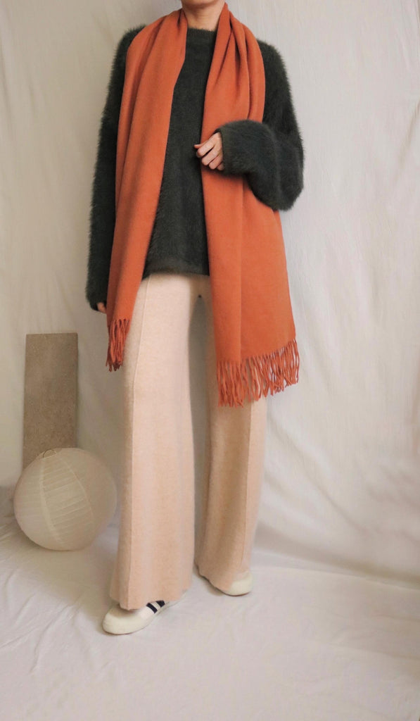Lambswool scarf -Pumpkin Spice