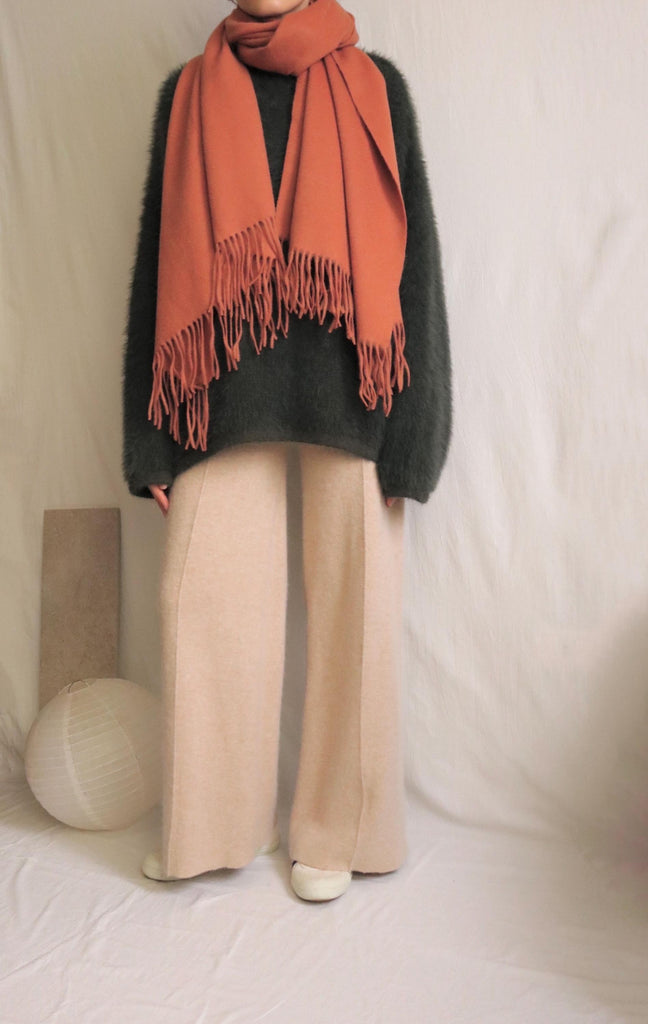 Lambswool scarf -Pumpkin Spice