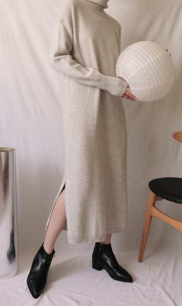 Claudette Dress - light heather gray /115cm