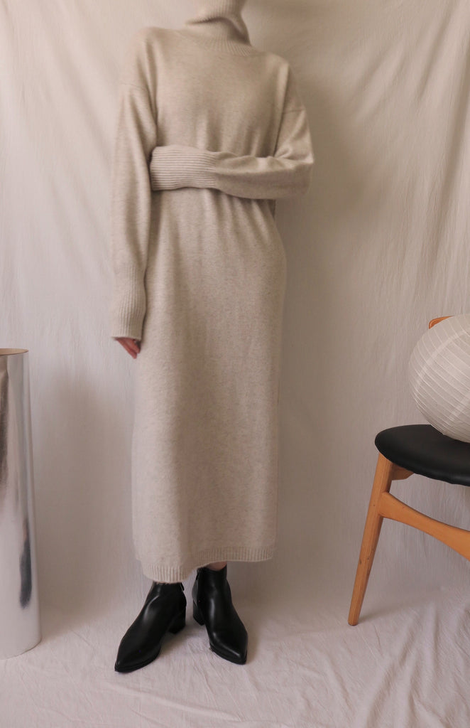 Claudette Dress - light heather gray /115cm