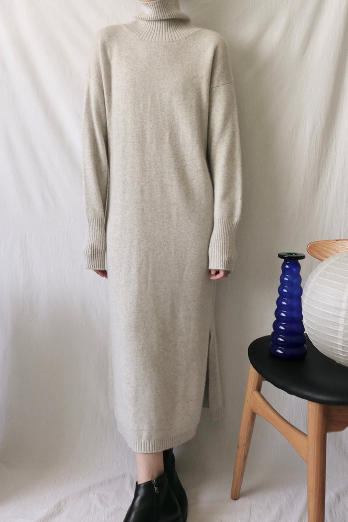 Claudette Dress - light heather gray /115cm