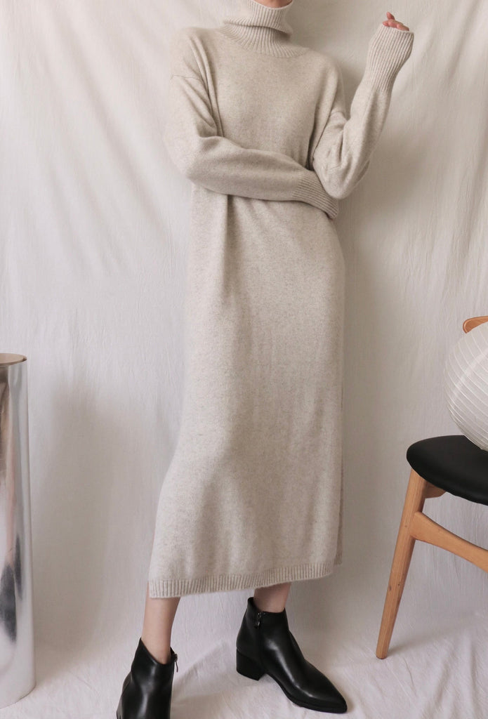 Claudette Dress - light heather gray /115cm