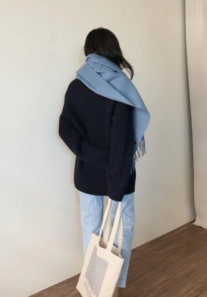 Lambswool scarf - The Blue Series