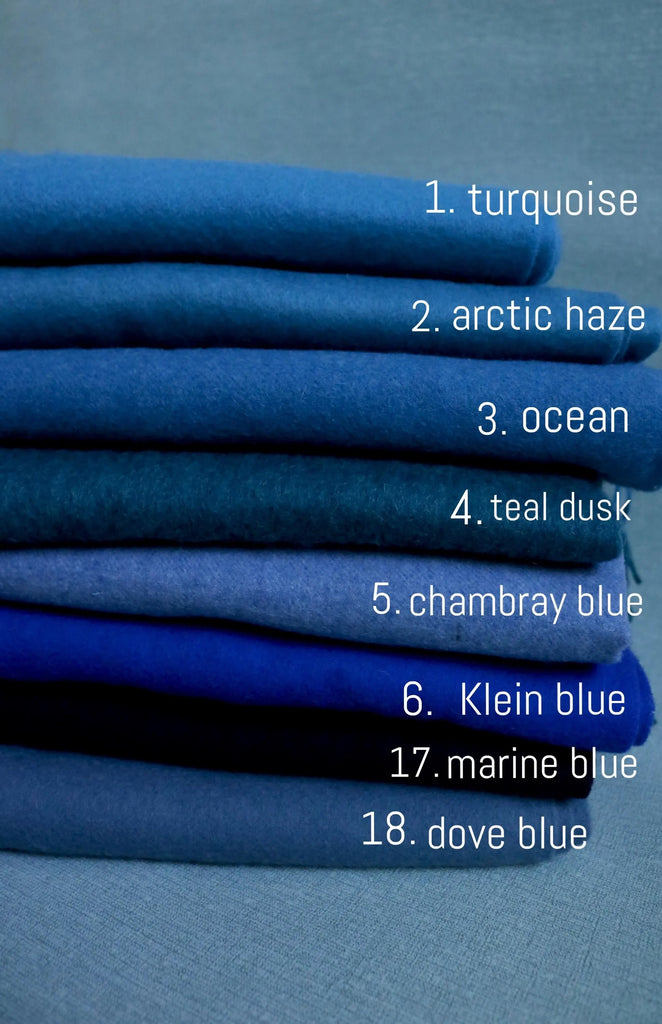 Lambswool scarf - The Blue Series