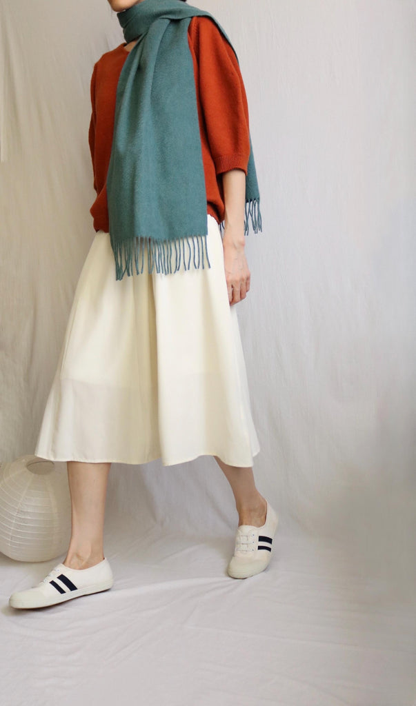 Lambswool scarf- Seafoam