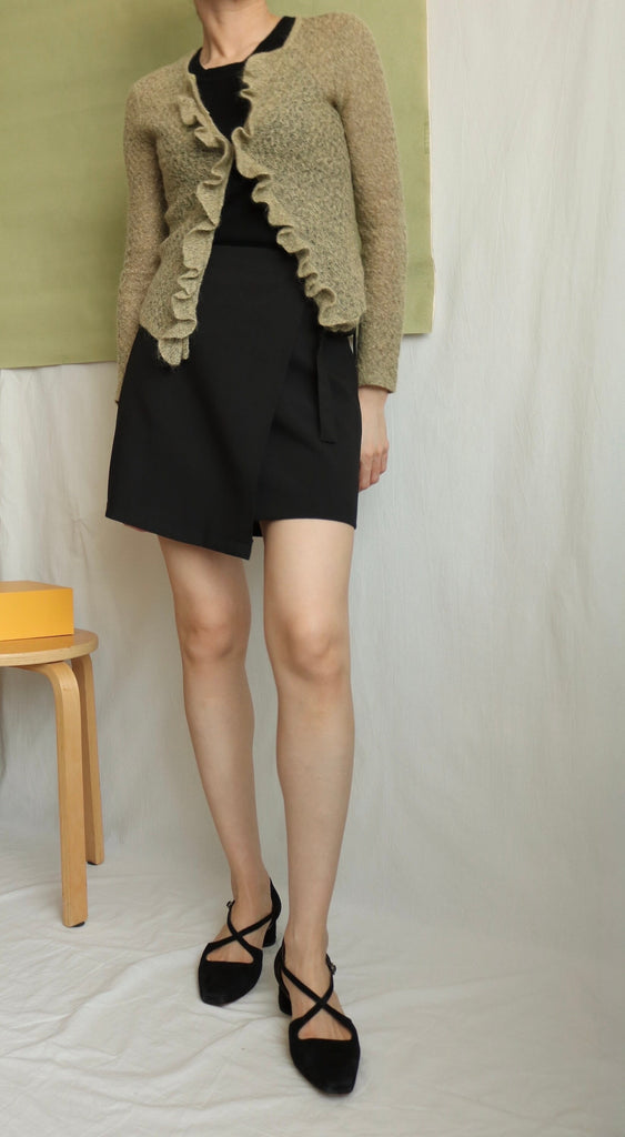 Vintage moss green cardigan
