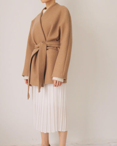 Ishiji Kimono Coat - lambswool/single-faced