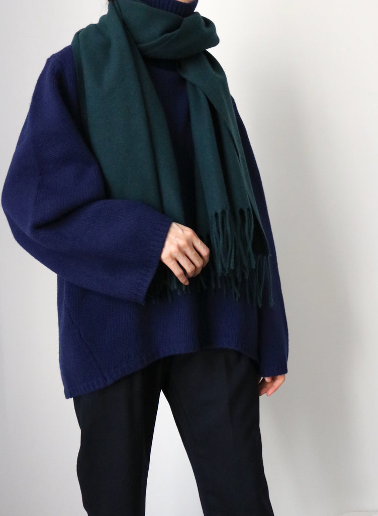 Lambswool scarf -Evergreen {more colours available}
