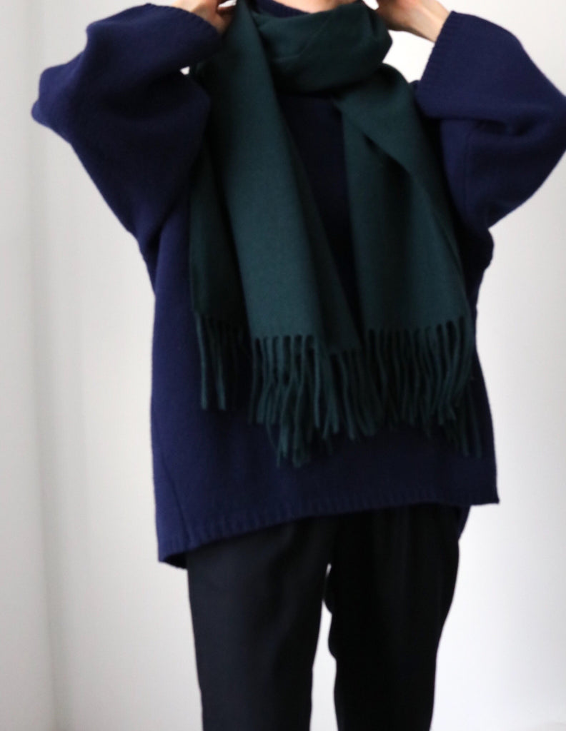 Lambswool scarf -Evergreen {more colours available}