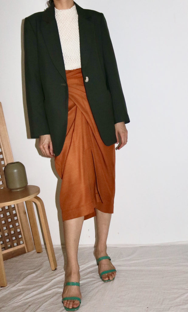 peintre wrap skirt- pumpkin , 70 cm