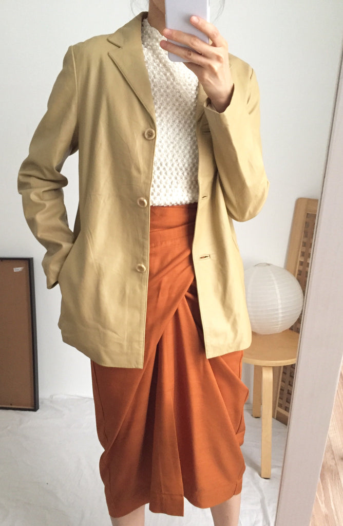 peintre wrap skirt- pumpkin , 70 cm