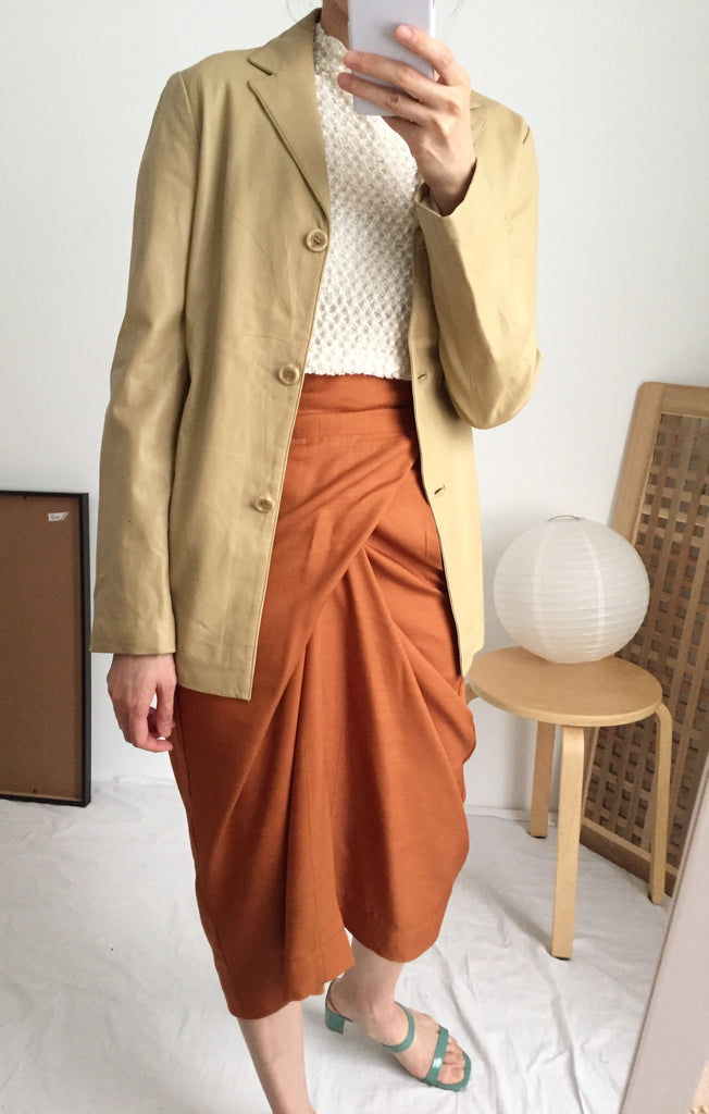 peintre wrap skirt- pumpkin , 70 cm