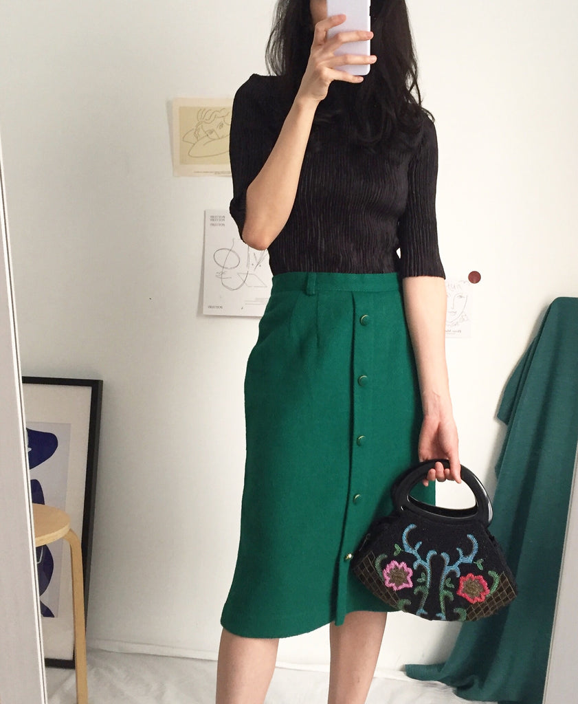 lea blouse {Japanese vintage｝