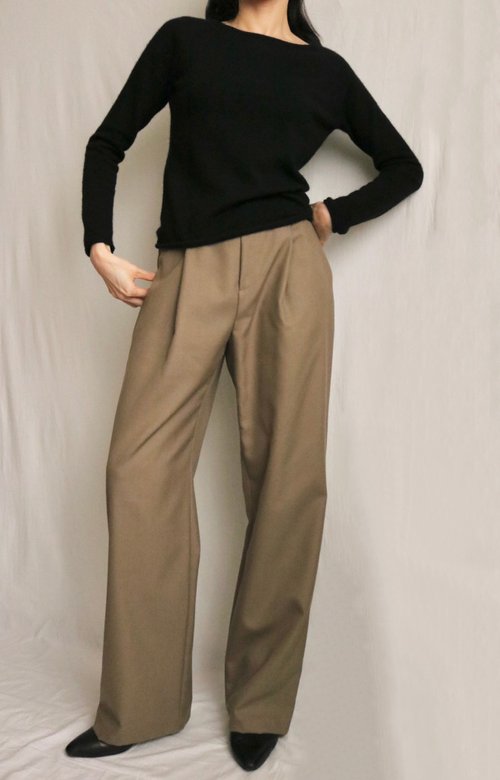 Boatneck 100% cashmere sweater