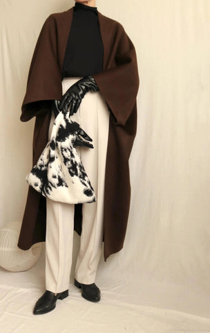 Privé poncho (with crop sleeves)