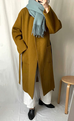 Lambswool scarf - Balsam Green