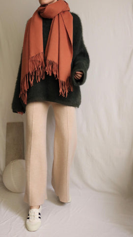 Lambswool scarf -Pumpkin Spice