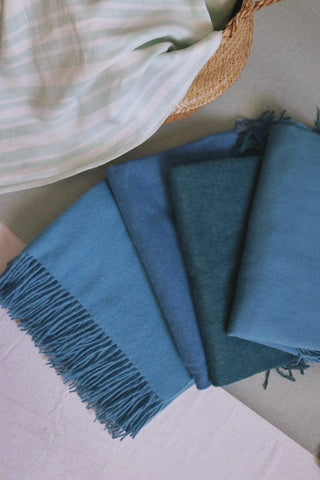 Lambswool scarf - The Blue Series