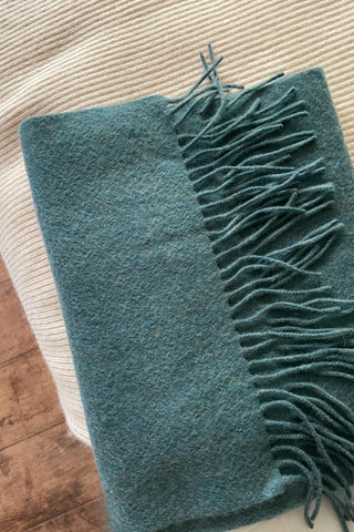 Lambswool scarf- Seafoam