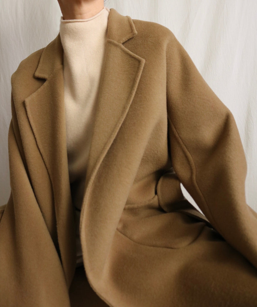 Ren Coat -maxi length, olive