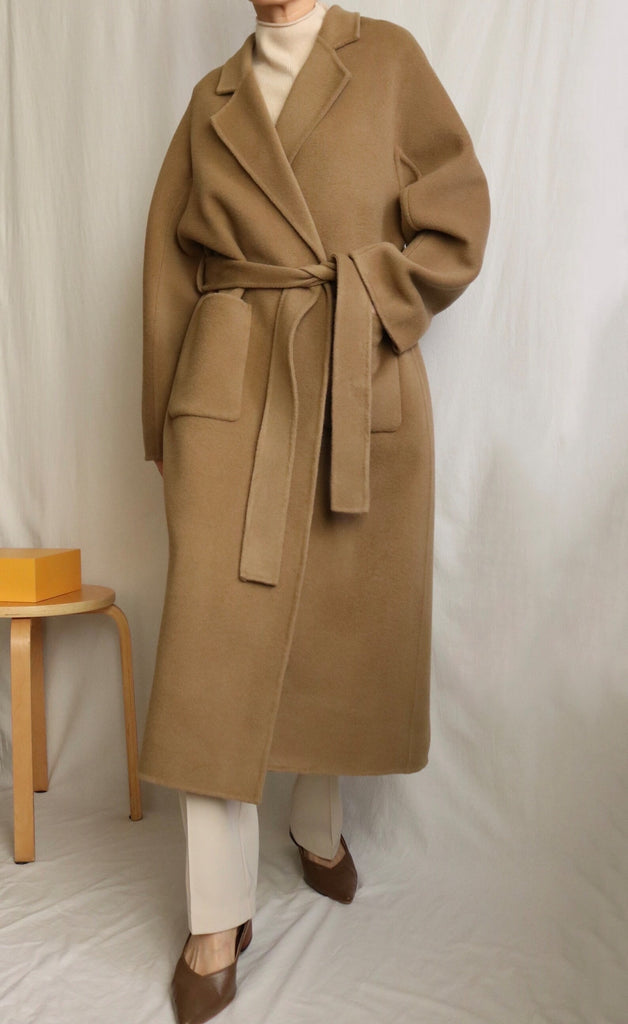 Ren Coat -maxi length, olive