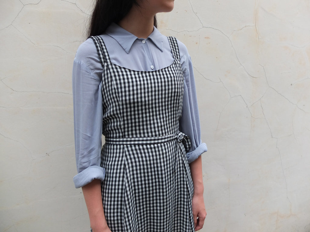 gingham dress {japanese vintage}-sold out