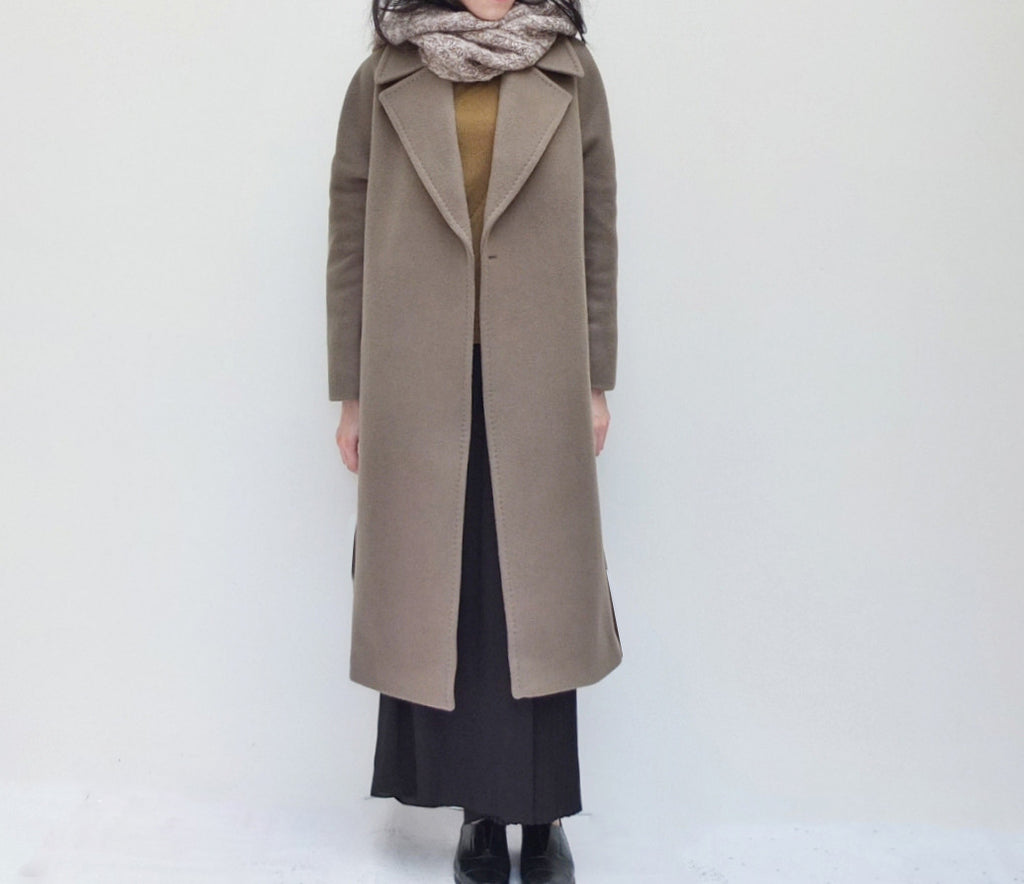 Macchiato overcoat {Handmade}- SAMPLE CLEARANCE ,SIZE MEDIUM-sold out