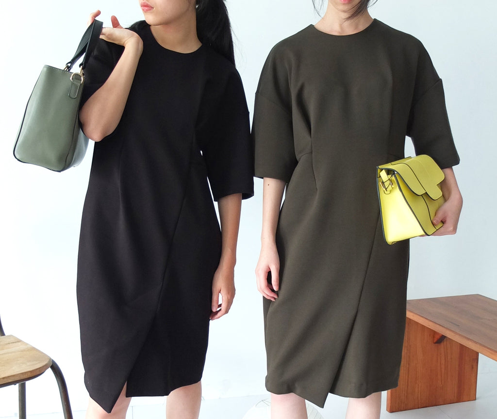 KAMIKO DRESS ｛ONE SIZE ONLY, only olive left ｝