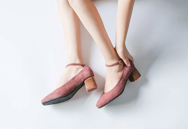 Arissa ankle-strap midheel pumps-sold out