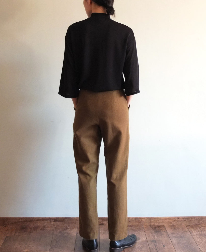 Gare trousers {Made with robust 60% wool blend fabric}-sold out