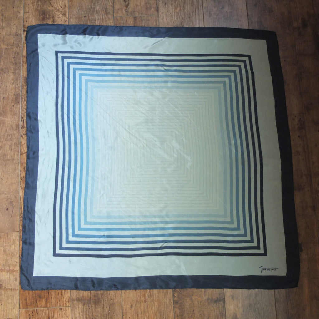 Vintage geometric print silk scarf (Made in Italy)Sold out