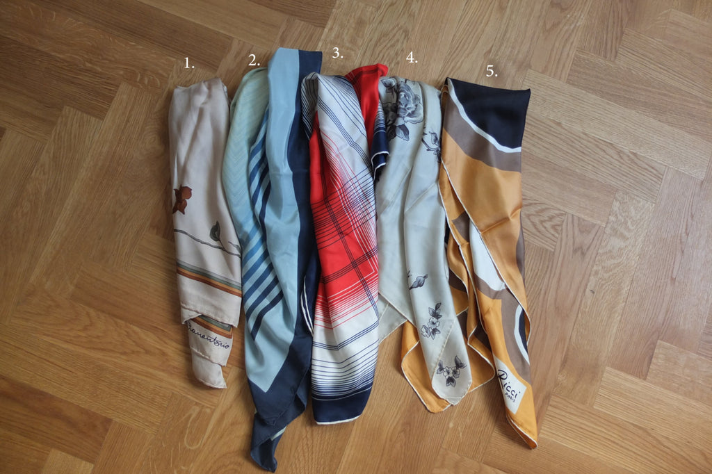 Nina Ricci vintage floral print silk scarf – MétaFormose