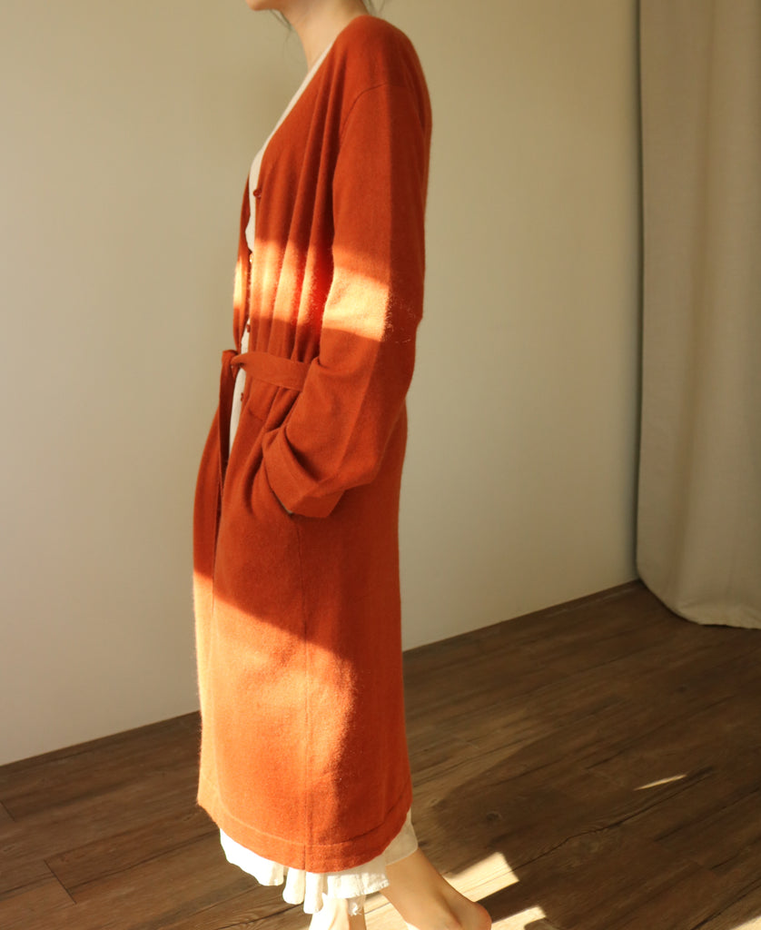 Camberwell cardigan- Terracotta