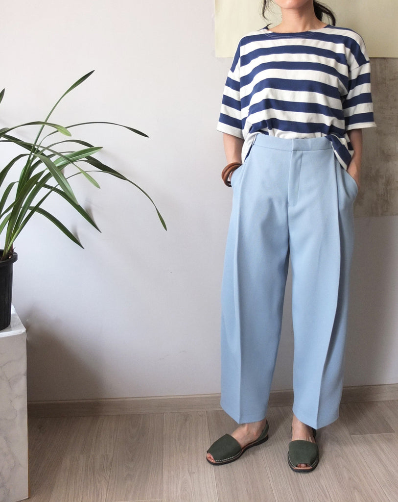 Piqué culotte pants-sold out