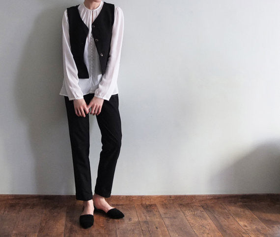 Lexington waistcoat {Black}-sold out